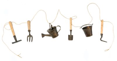 Decorative Handmade Garden Tool Garland