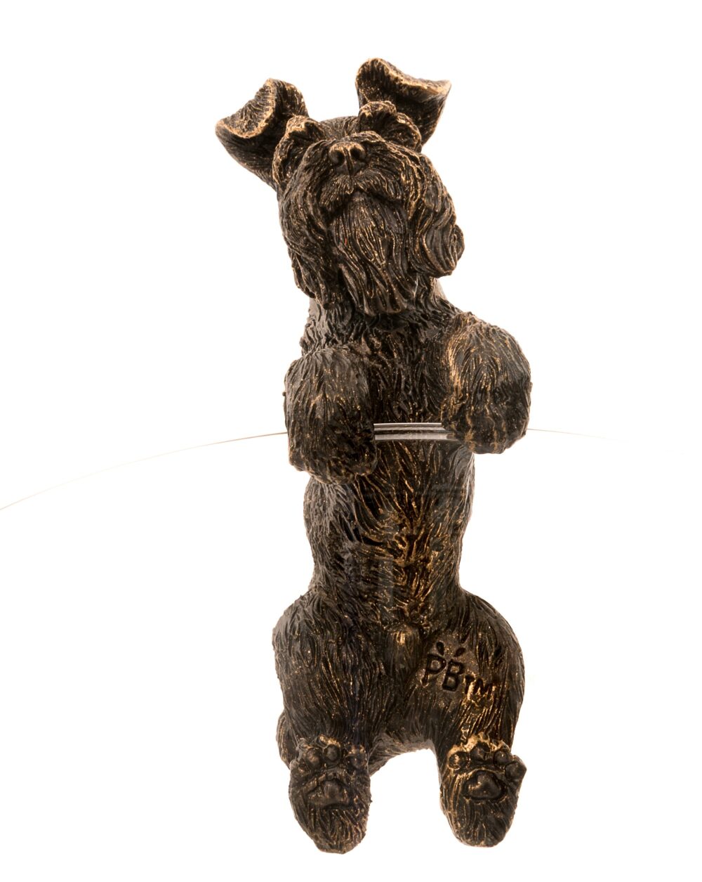 Antique Bronze Coloured Schnauzer Pot Buddy Plant Pot Hanger - Image 5