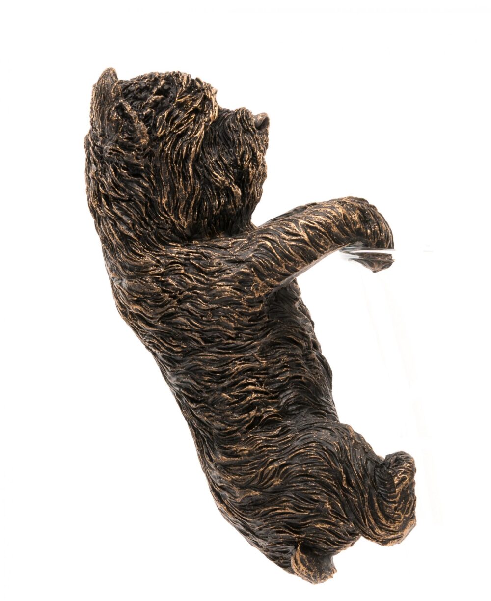Antique Bronze Coloured West Highland Terrier Pot Buddy Plant Pot Hanger - Image 5