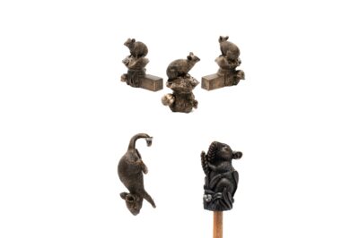 Mouse Potty Feet, Pot Buddy and Cane Companion