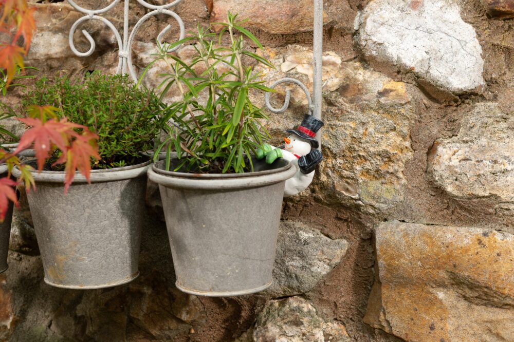 Pot Buddies Christmas Snowman Plant Pot Hanger - Image 5