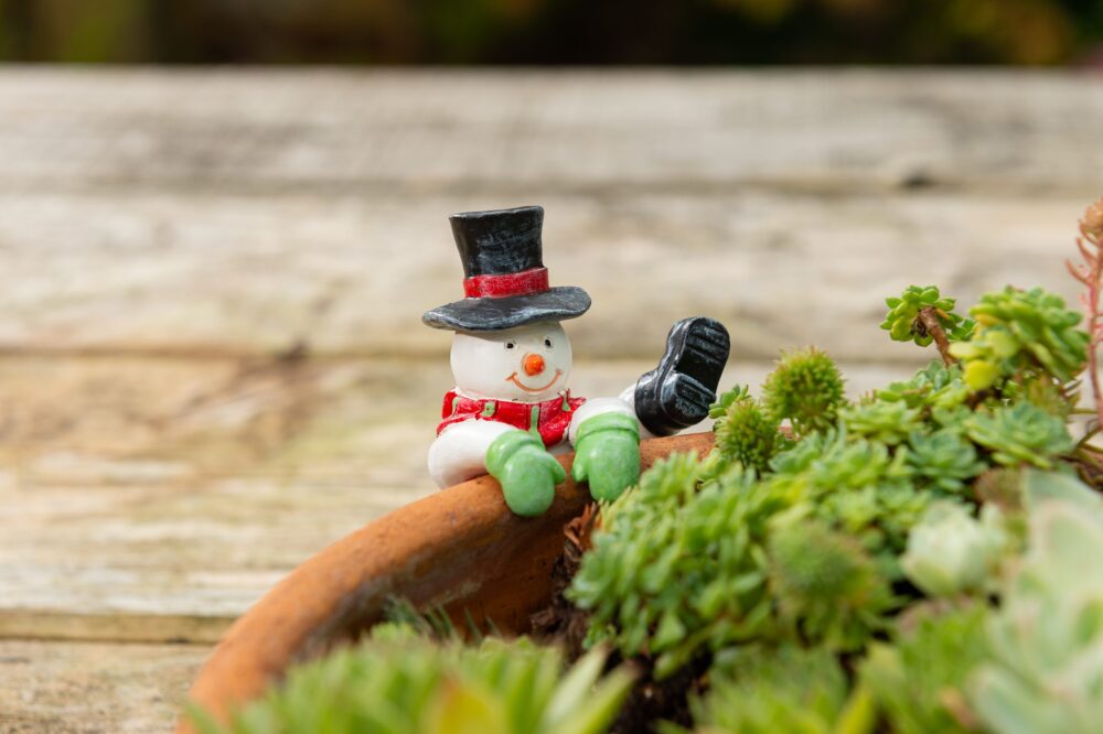 Pot Buddies Christmas Snowman Plant Pot Hanger - Image 3