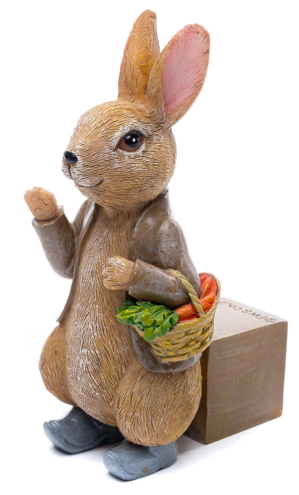 Beatrix Potter Benjamin Bunny Plant Pot Feet - Set of 3 - Benjamin In Tamoshanter Hat, Benjamin With Vegeatables, Benjamin Shopping - Image 4
