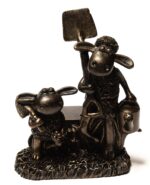 Shaun the Sheep Plant Pot Feet - Shaun With Wheelbarrow, Shaun & Timmy, Shaun Having A Picnic