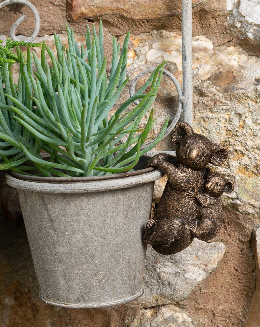 Koala and Cub Plant Pot Hanger - Image 3