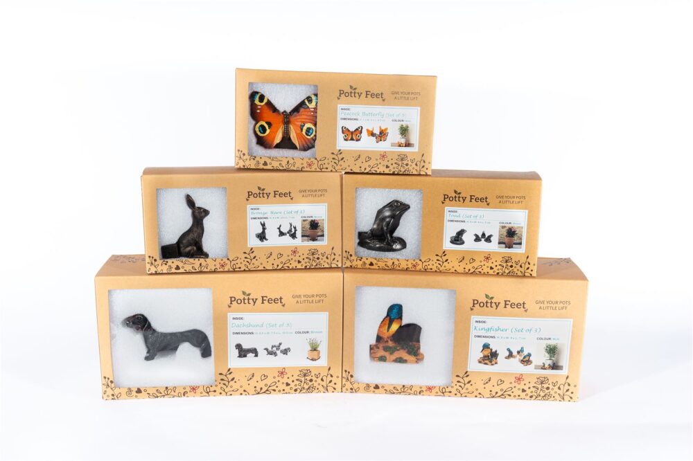 Border Collie Plant Pot Feet - Set of 3 - Image 10
