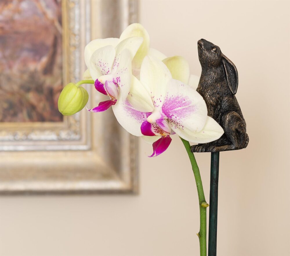 Moongazing Hare Cane or Stake Topper - Image 4