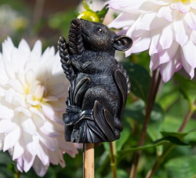 Harvest Mouse On Corn Cane or Stake Topper