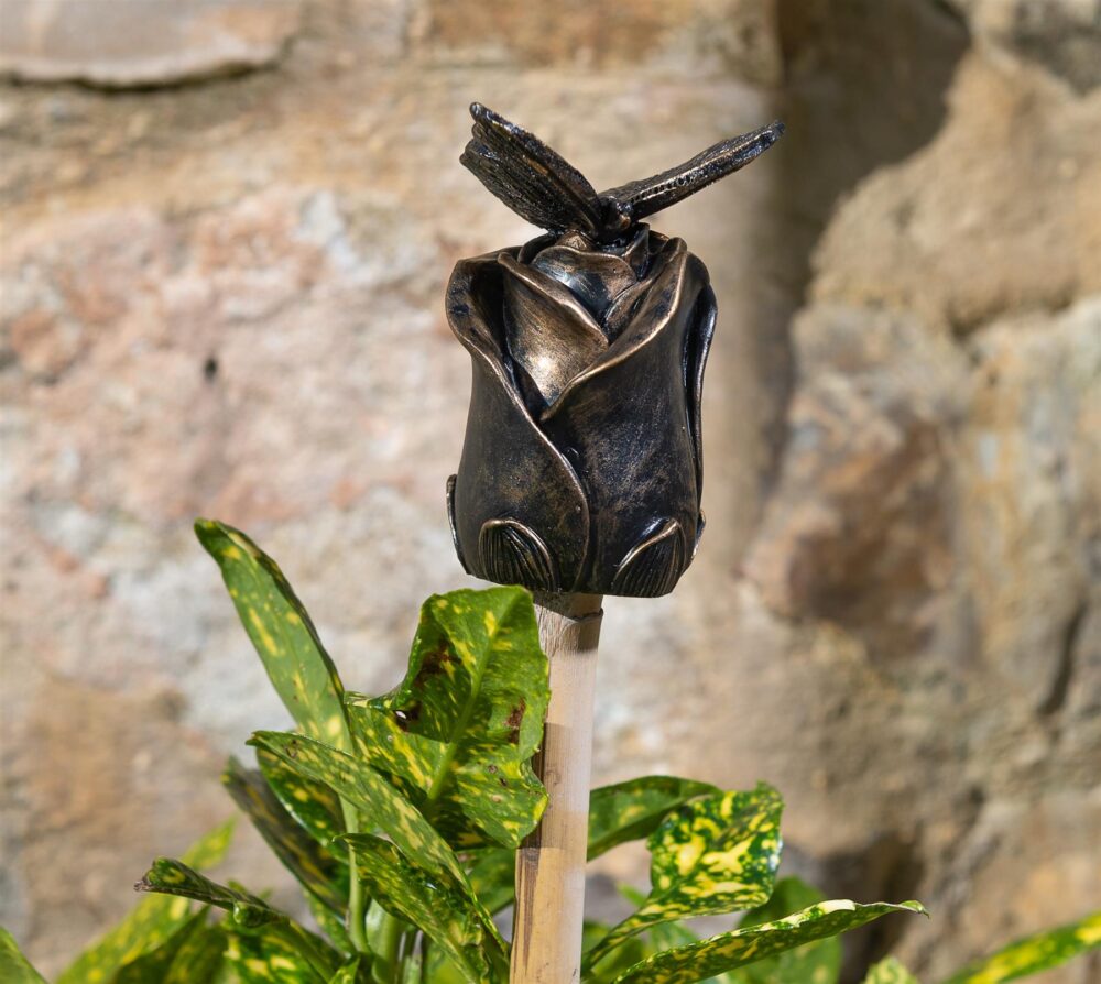 Butterfly On Rose Cane or Stake Topper - Image 7