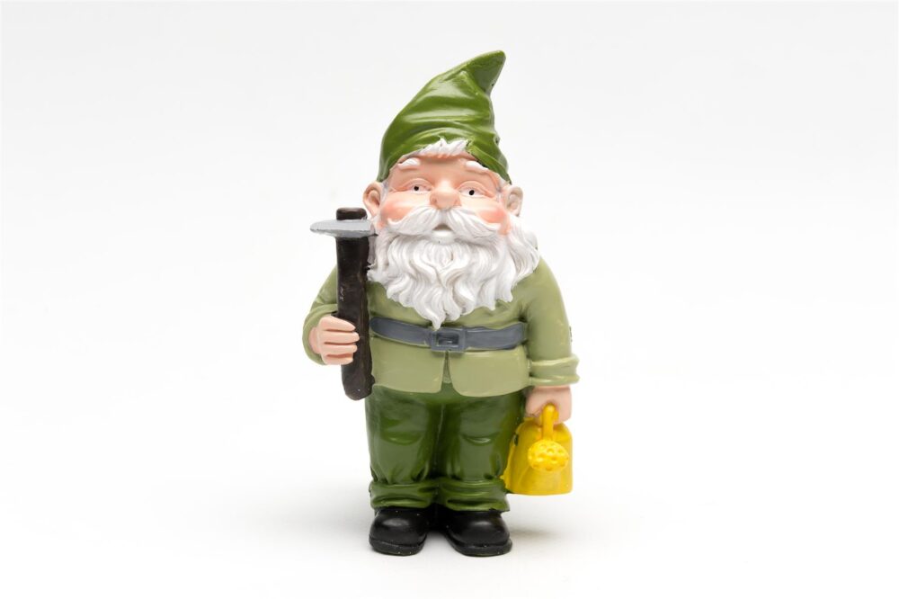 Standing Gnome With Watering Can Plant Pot Feet - Set of 3 - Image 2