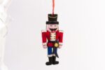 Handmade Felt Nutcracker Soldier Christmas Tree Hanging Decoration - 13 cm