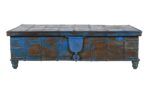 Antique Indian Teak Wood Surti Coffee Table Chest