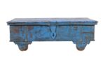 Antique Indian Teak Wood Surti Coffee Table Chest