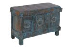 Antique Indian Teak Wood Damchiya Chest