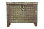 Antique Indian Teak Wood Pitara Console Chest
