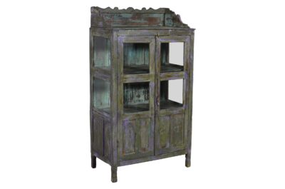 Antique Indian Teak Wood Almirah Kitchen Cabinet Cupboard
