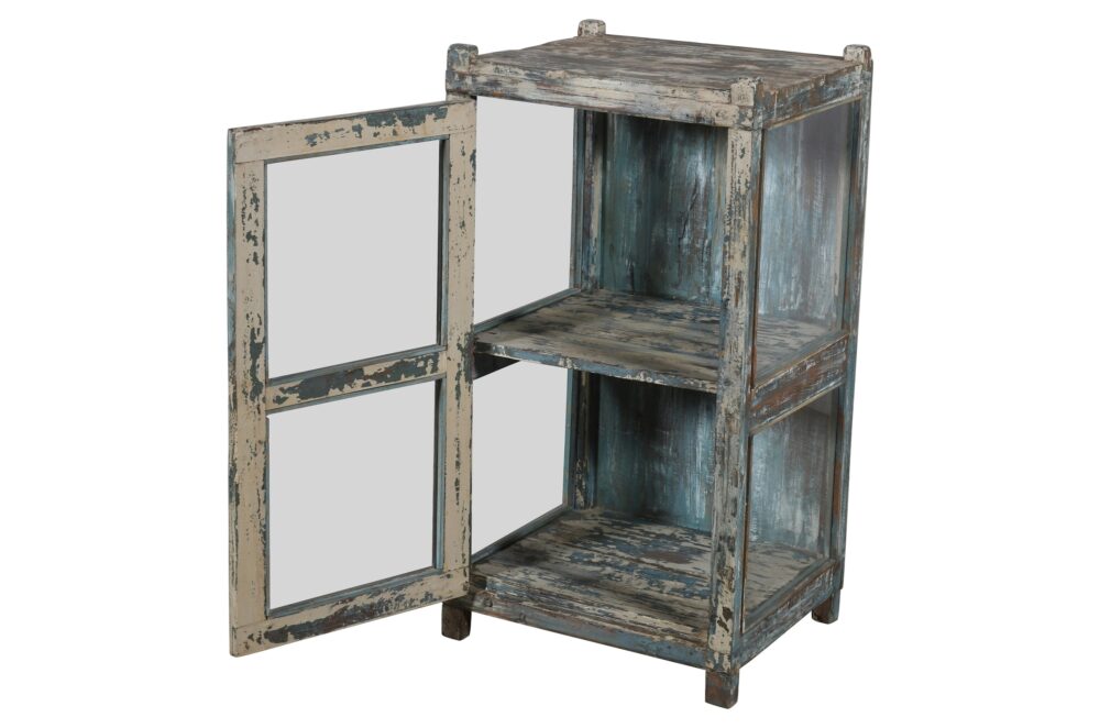 Antique Indian Teak Wood Almirah Kitchen Cabinet Cupboard - Image 3