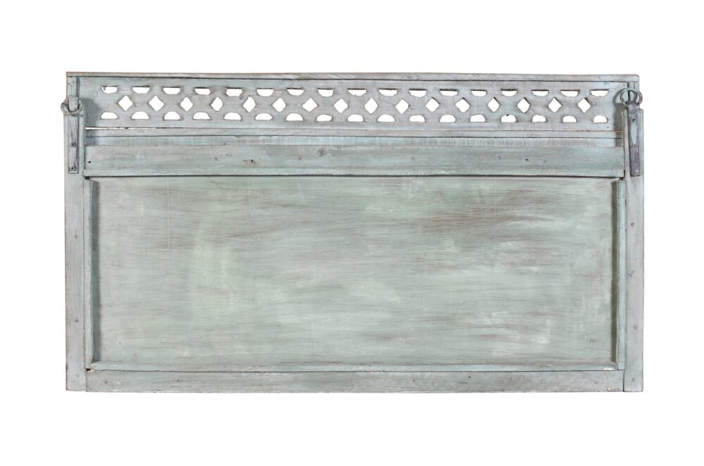 Antique Indian Teak Wood Moghul Style Mirror - Image 4