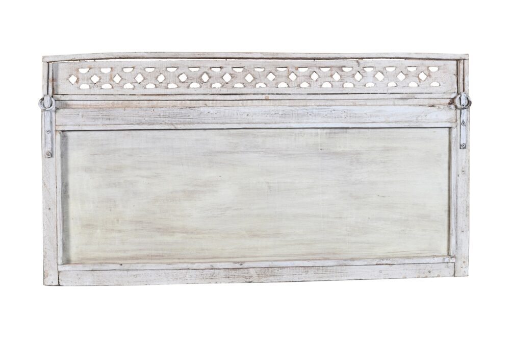 Antique Indian Teak Wood Moghul Style Mirror - Image 2