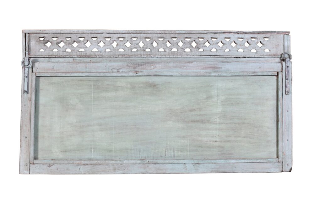 Antique Indian Teak Wood Moghul Style Mirror - Image 2