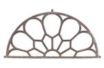 Antique Indian Cast Iron Window Light Mirror
