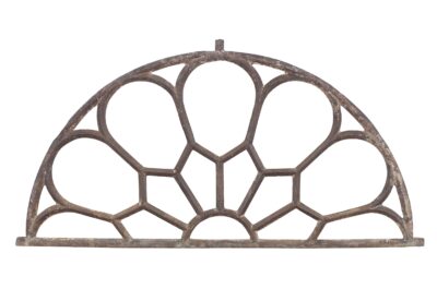 Antique Indian Cast Iron Window Light Mirror
