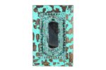 Vintage Indian Teak Wood Wall Mirror