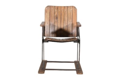 Antique Indian Folding Wooden Cinema Seat