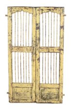 Antique Indian Pair Of Teak Wood Jali Doors