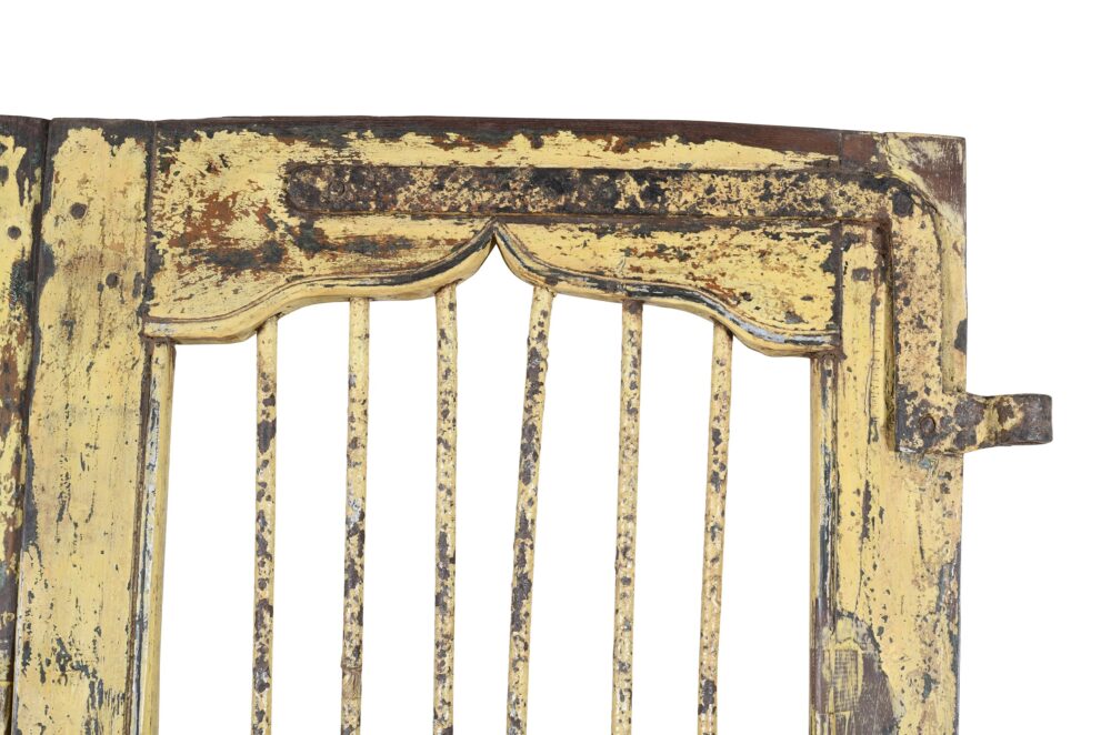 Antique Indian Pair Of Teak Wood Jali Doors - Image 4