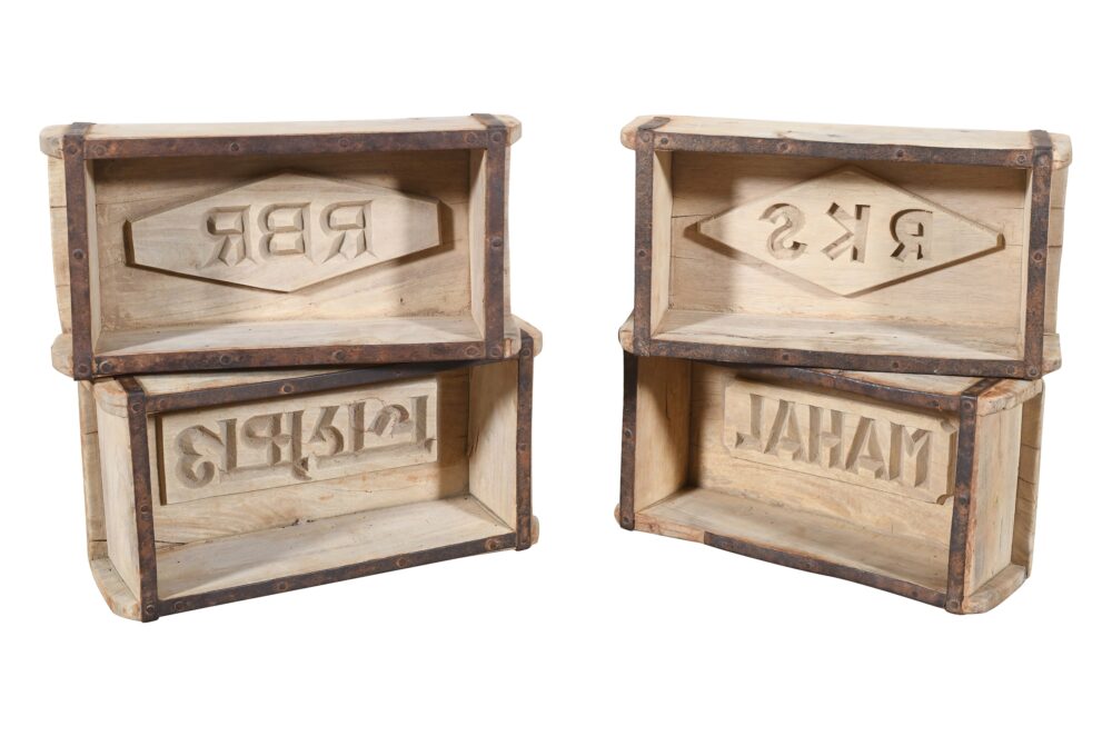 Vintage Indian Teak Wood Brick Molds - Image 5