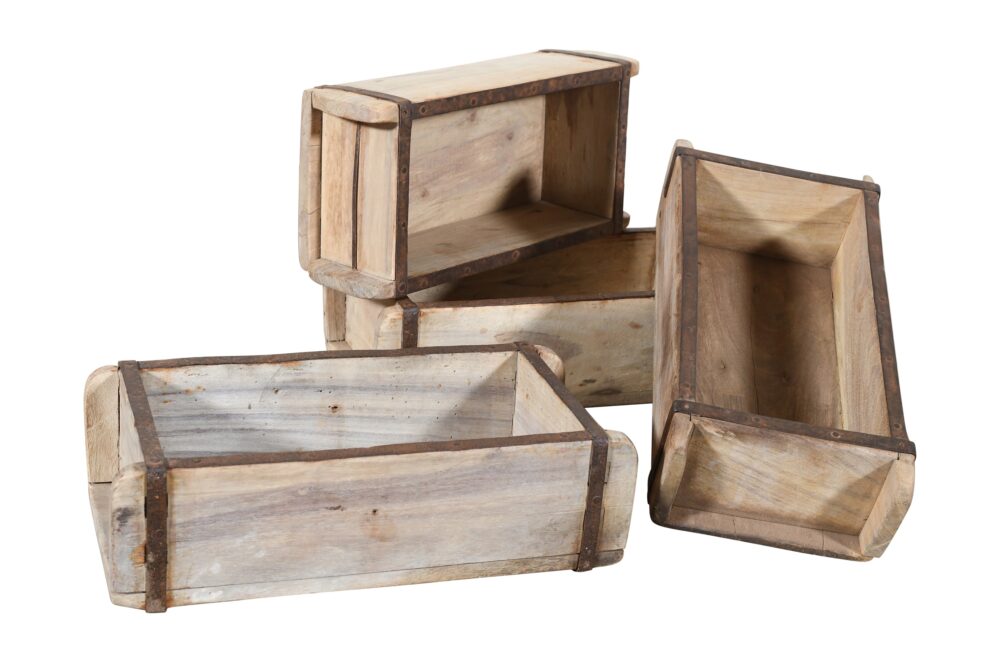Vintage Indian Teak Wood Brick Molds - Image 4