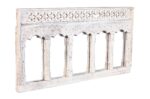 Antique Indian Teak Wood Moghul Style Mirror