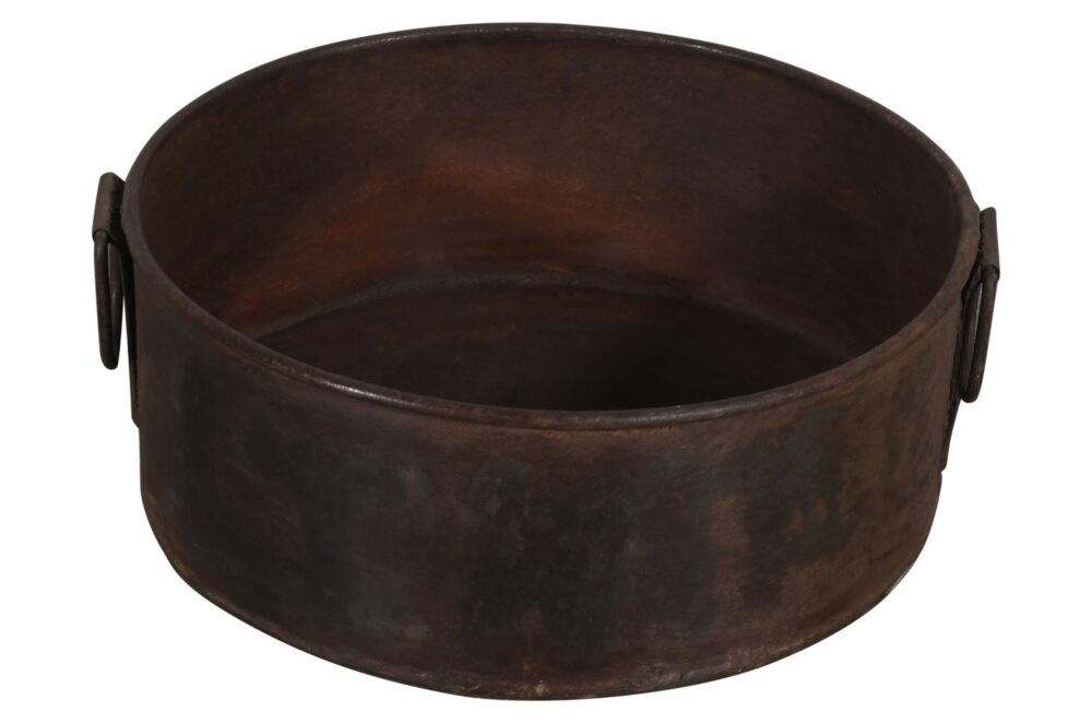Vintage Heavyweight Indian Iron Cooking And General Kitchen Pot - Image 3