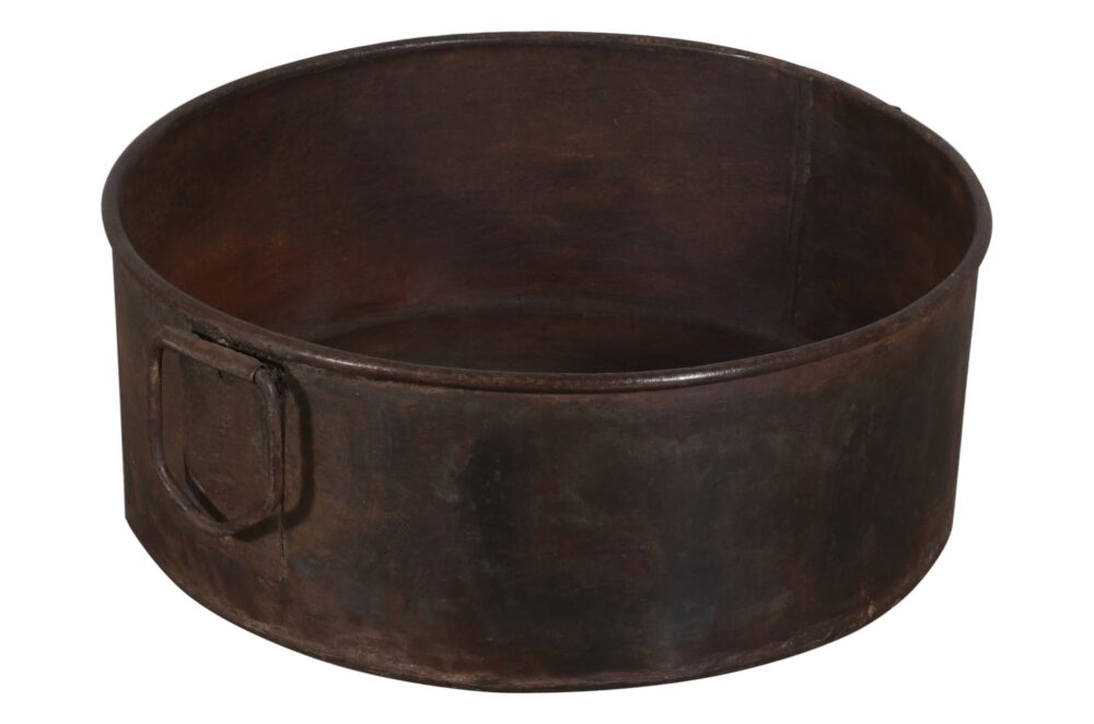 Vintage Heavyweight Indian Iron Cooking And General Kitchen Pot - Image 2