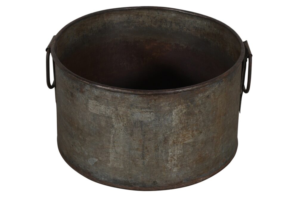 Vintage Heavyweight Indian Iron Cooking And General Kitchen Pot - Image 3