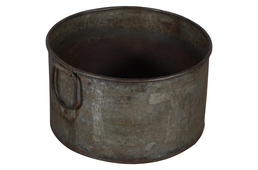 Vintage Heavyweight Indian Iron Cooking And General Kitchen Pot - Image 2