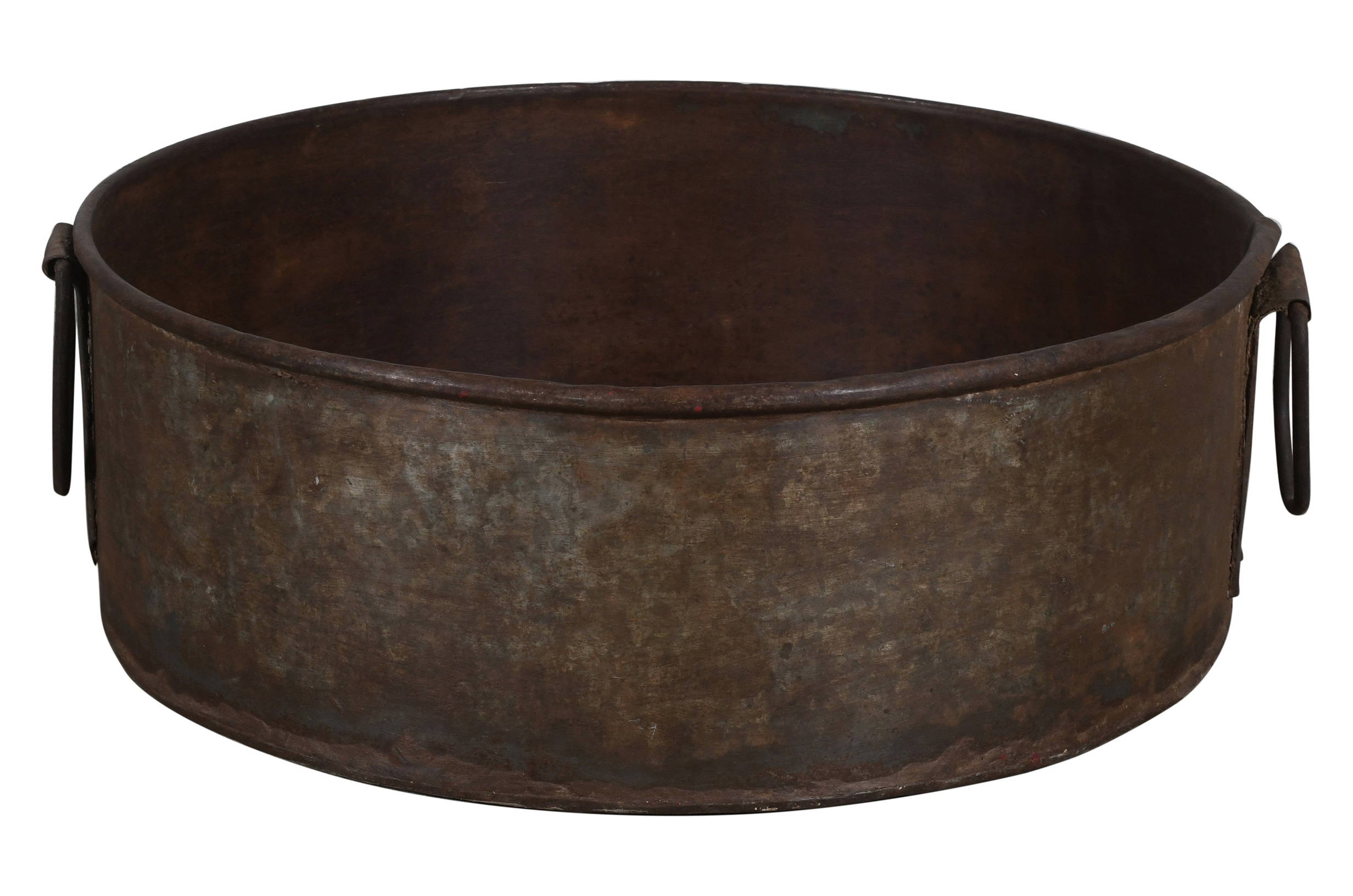 Vintage Heavyweight Indian Iron Cooking And General Kitchen Pot