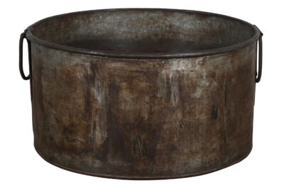 Vintage Heavyweight Indian Iron Cooking And General Kitchen Pot