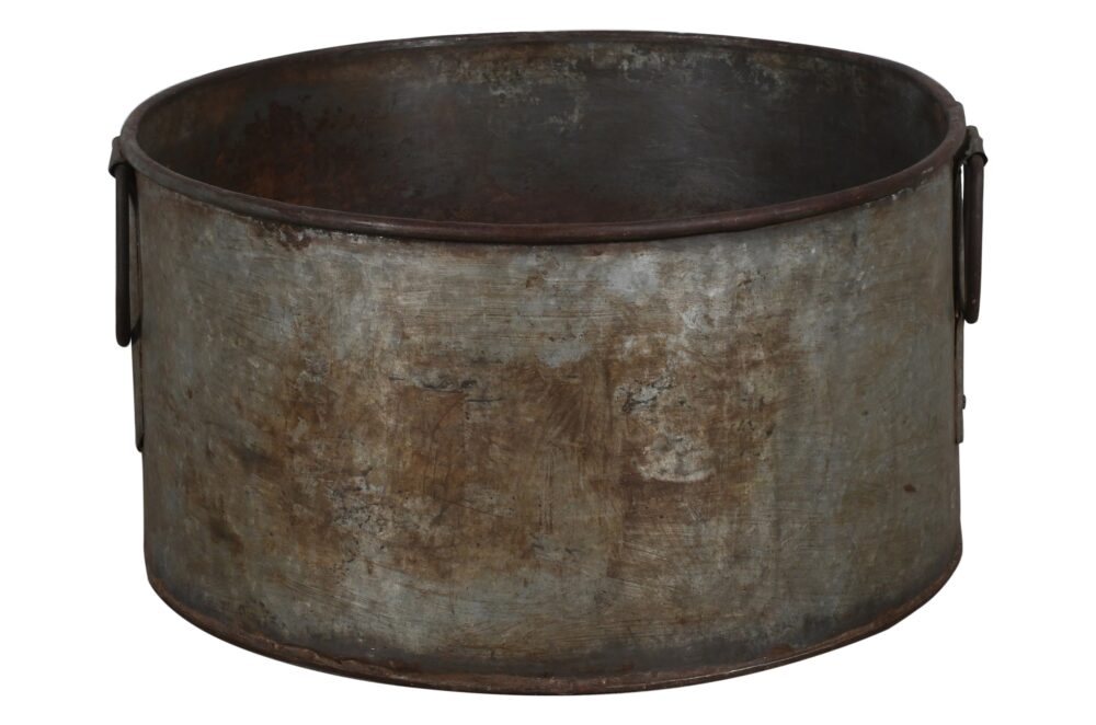 Vintage Heavyweight Indian Iron Cooking And General Kitchen Pot