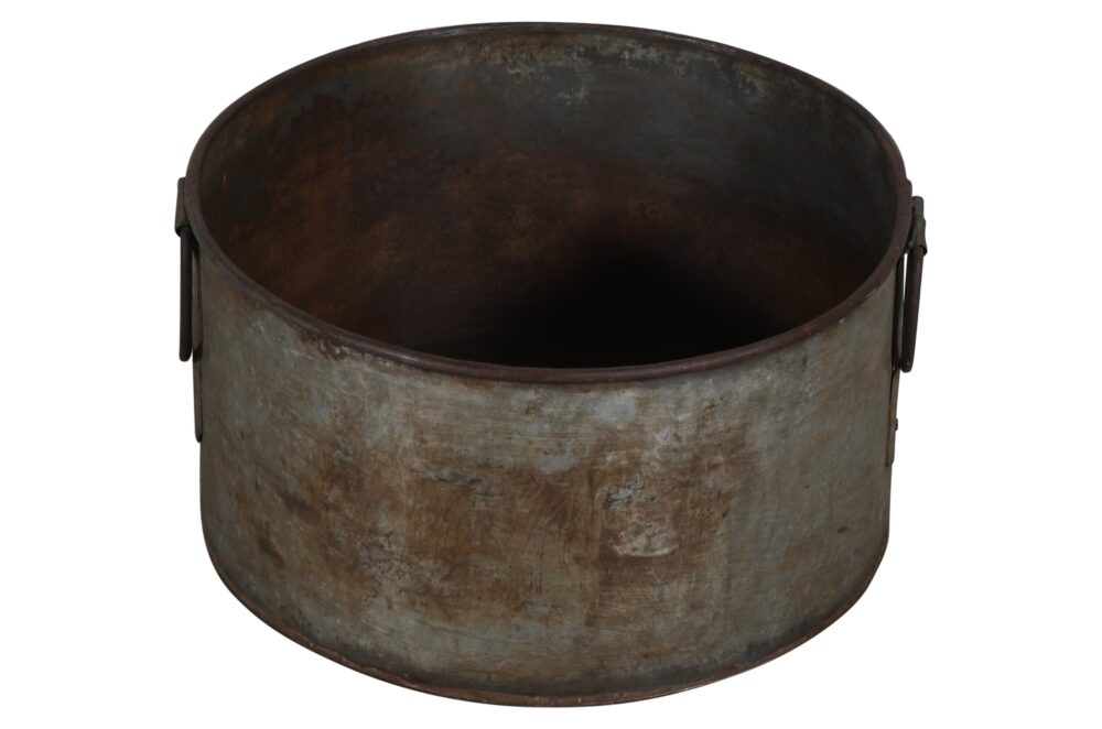 Vintage Heavyweight Indian Iron Cooking And General Kitchen Pot - Image 3