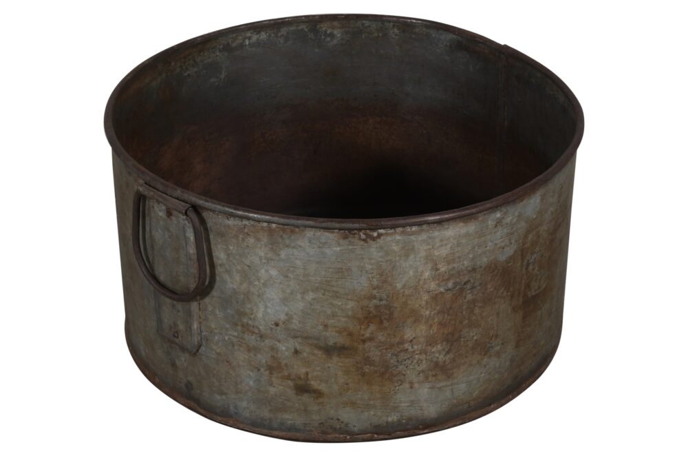 Vintage Heavyweight Indian Iron Cooking And General Kitchen Pot - Image 2