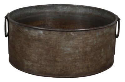 Vintage Heavyweight Indian Iron Cooking And General Kitchen Pot