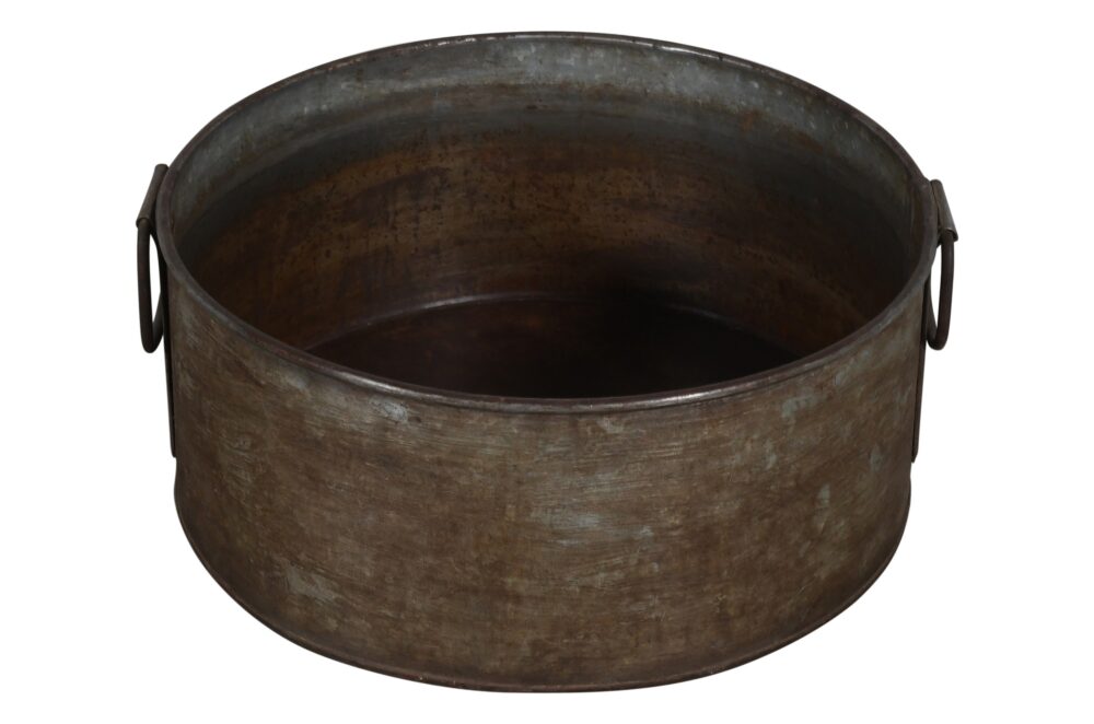 Vintage Heavyweight Indian Iron Cooking And General Kitchen Pot - Image 3