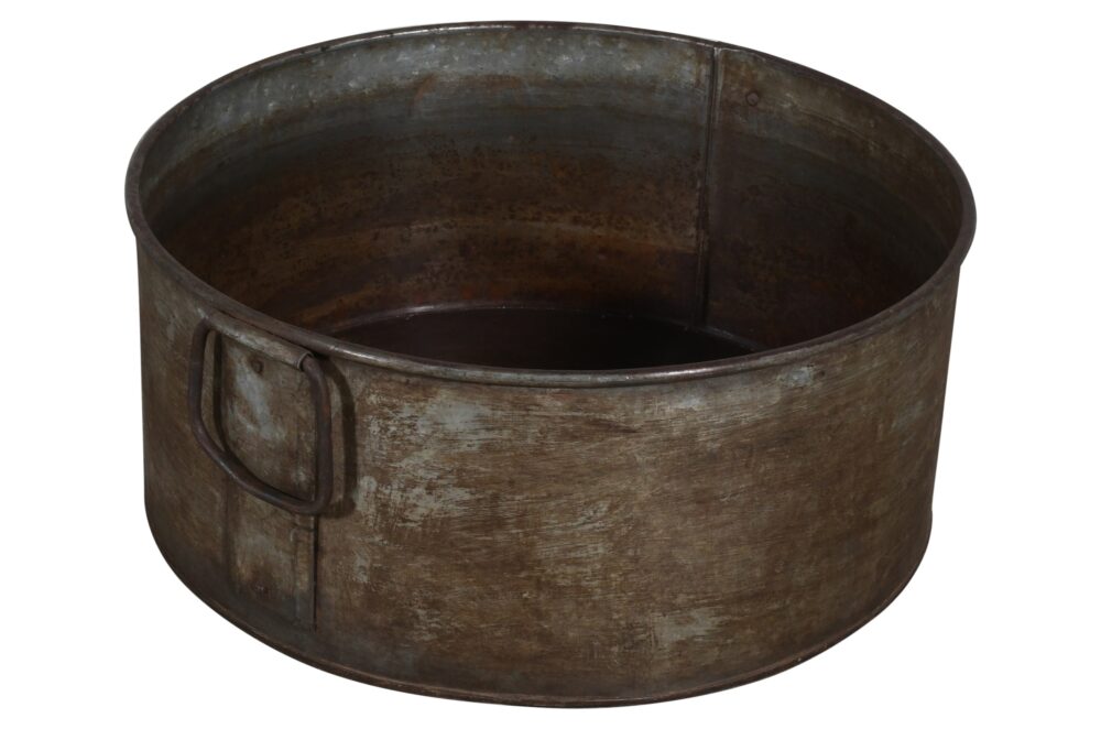 Vintage Heavyweight Indian Iron Cooking And General Kitchen Pot - Image 2