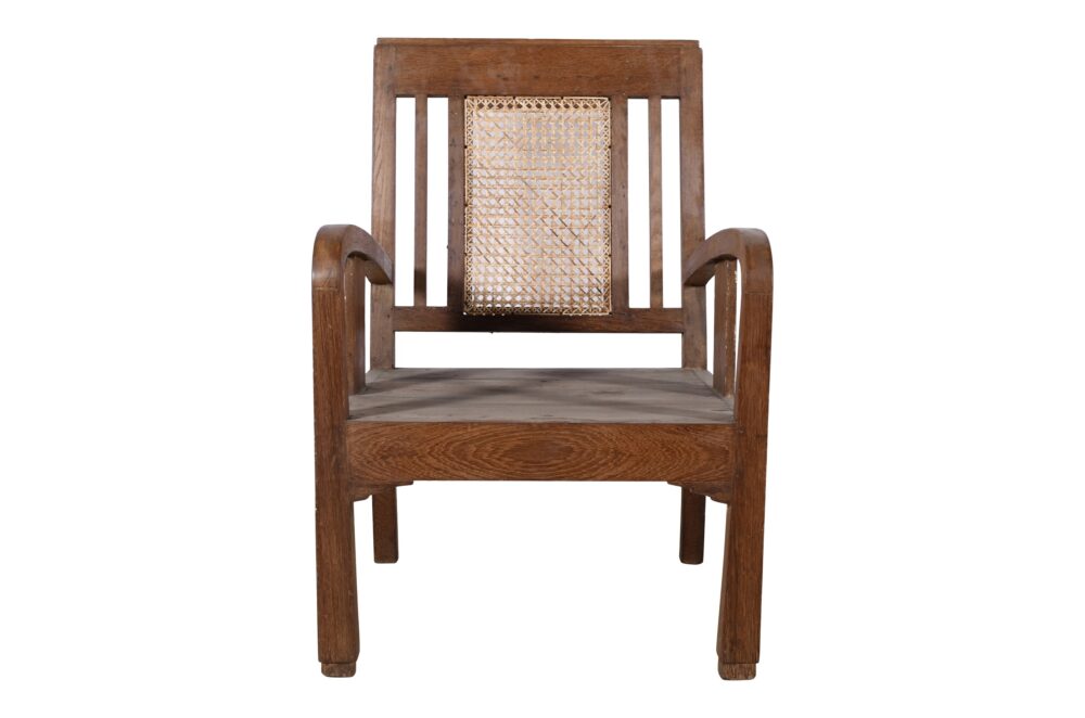 Set Of 4 Antique Indian Teak Wood Plantation Chairs - Image 5