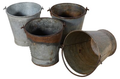 Vintage Iron Indian Farm Buckets