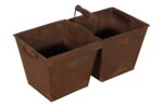 Vintage Indian Iron Double Carriage Pots