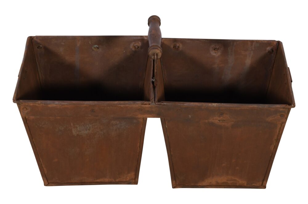 Vintage Indian Iron Double Carriage Pots - Image 6