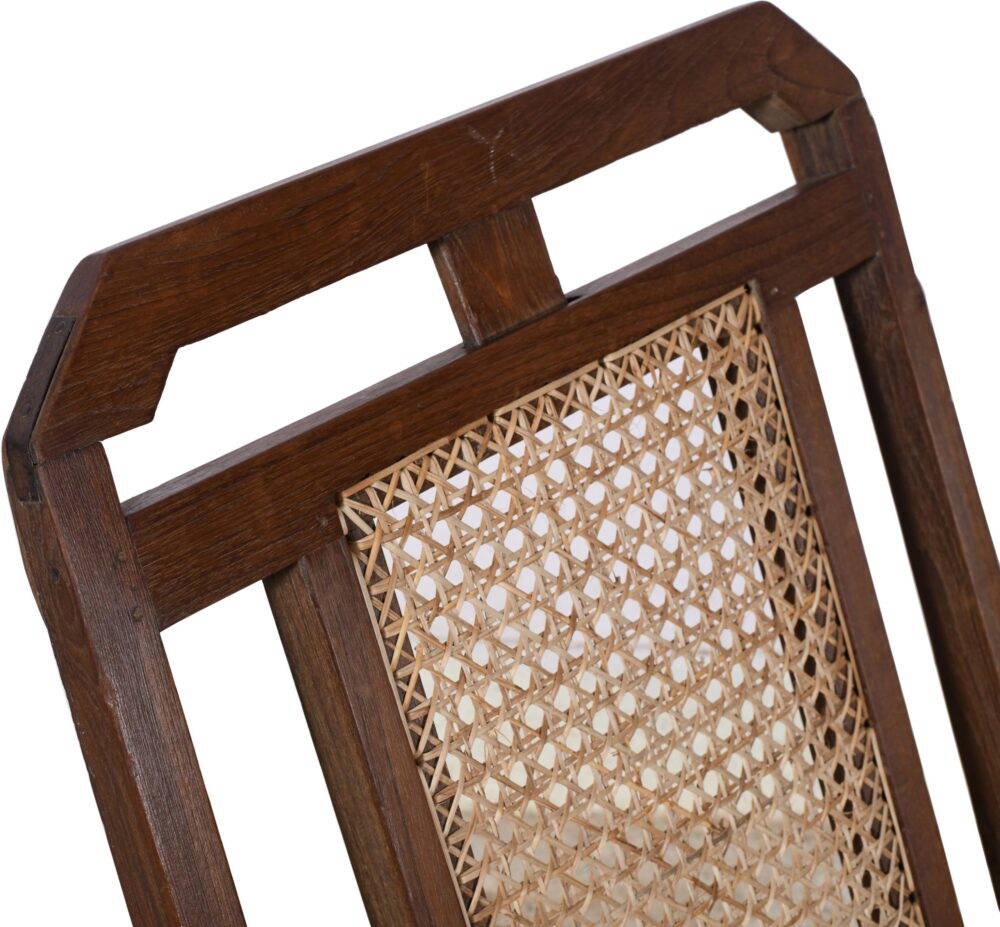 Antique Indian Teak Wood Plantation Chair - Image 2